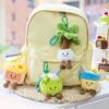 Cute Fruit Juice Plush Keychain Summer Tropical Theme Coconut Lemon Bag