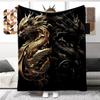 Animal Dragon Blanket Ultra Lightweight Soft Plush Flannel Throws Blanket for Sofa Bed Couch Best Office Gifts  Demogorgon