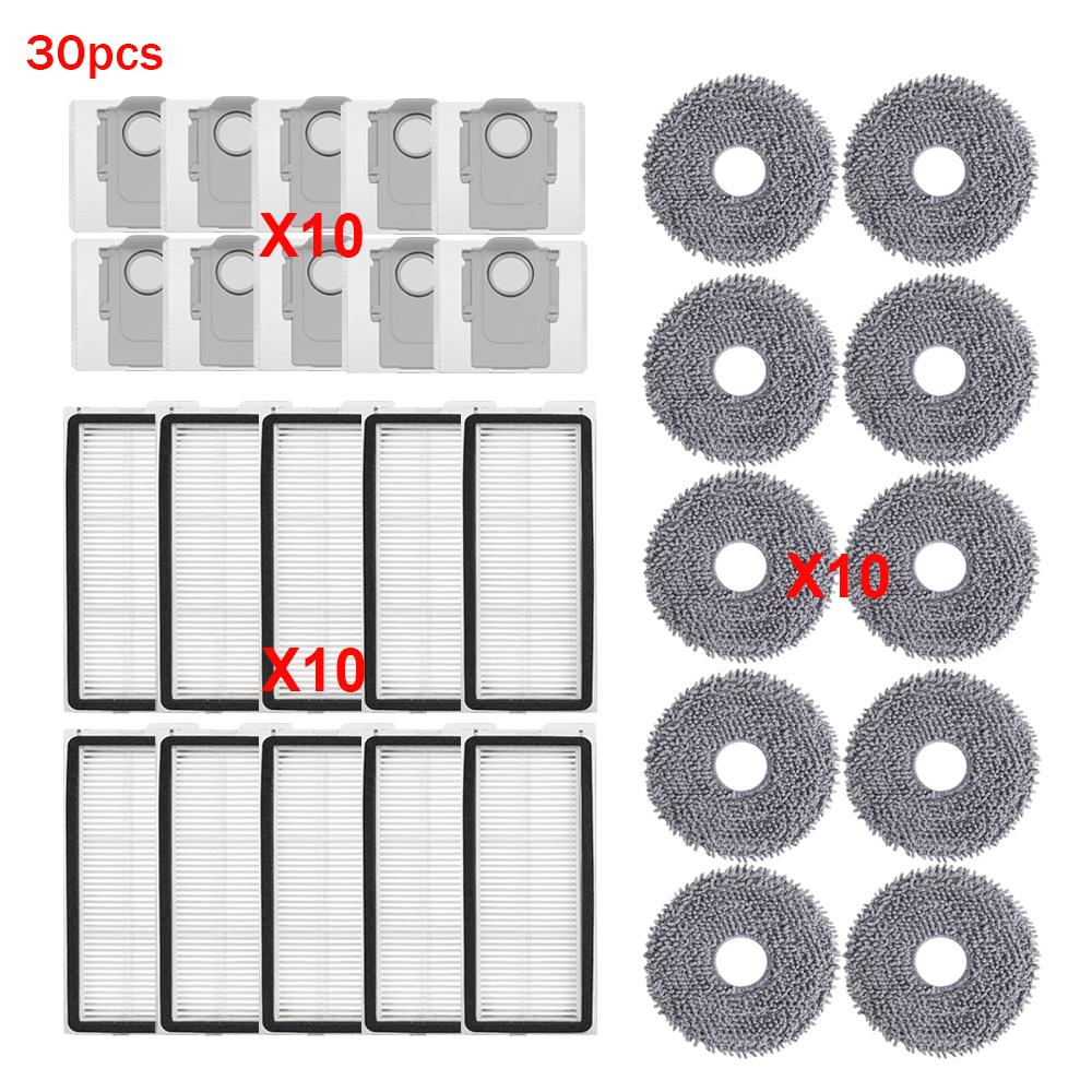 Для Roborock Qrevo Curv/S1V/Curv S1X/Curv 1A1/1XC/C Pro/C/CurvC/P11 PRO Пылесоса Основная Боковая Щетка Фильтр Тряпка для Швабры Мешки для Пыли Запчасти