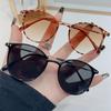 UV Protection Metal Frame Sun Glasses Circle Retro Shades Trendy Round Sunglasses  for Women Men