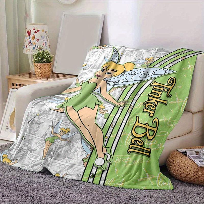 1pc. Tinker Bell Cartoon Blanket, Seasonal Universal Home Decorative Throw Blanket,Soft Flannel Throw Blanket, Living Room, Travel, Camping,