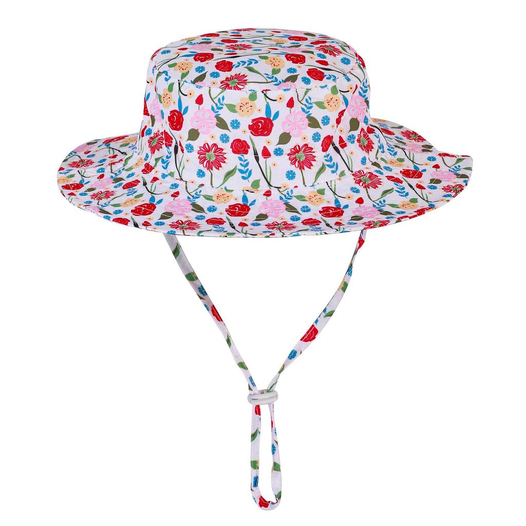 Breathable Adjustable Bucket Hat for Toddlers - Quick-Dry, Windproof, Sun Protection