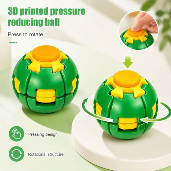3d Printed Press Ball Toy Stress Anxiety Relief Fidget Spinner for Kids Adults Push