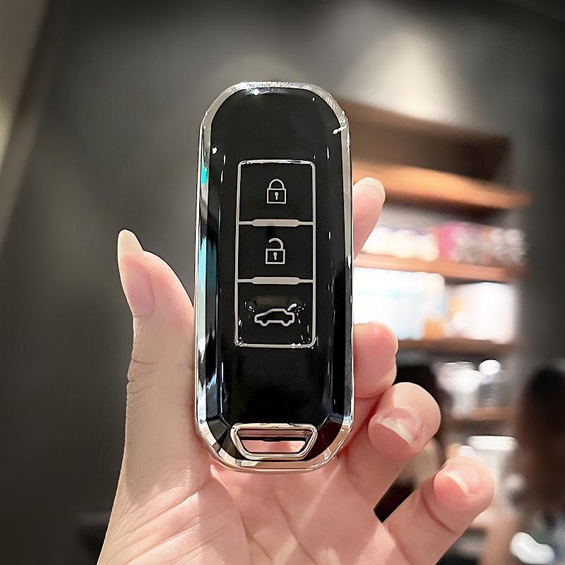 Compatible Baojun Car Key Case for Models 510, 730, 530, 360, 560, 310W, 630 - Protective Shell with Special Buckle Bag