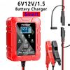 6V 12V 1.5A Automatic Smart Trickle Battery Charger Maintain Motorcycle Battery for Lead-acid GEL AGM SUV Boat for Honda