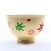 Okadaen tea ceremony tools practice set (tea bowl Unkin cherry blossom maple whisk scoop straightener matcha can) beginner-friendly entry box included