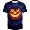 Funny Halloween Pumpkin T-shirt Men 3D Printed Fashion Round Neck T Shirts Tops Men Short Sleeve Summer Oversized Tee Shirt