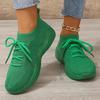 Модные весенние зеленые повседневные туфли летние дышащие кроссовки сетчатые балетки женские модные легкие слипоны для бега женские