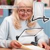 40 LED Reading Magnifying Glass USB-C Power Full Book Page Magnifier  Elder