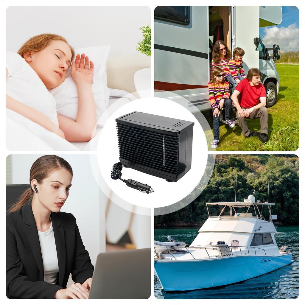 Автомобильный кондиционер Портативный кондиционер для автомобиля 12 В Приклеиваемый Охлаждающее устройство С баком для воды Для подвала Кемпинга