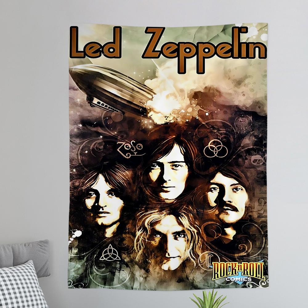 Band LLed ZZeppelin Colorful Tapestry Wall Hanging Bohemian Wall Tapestries Mandala Wall Art Decor