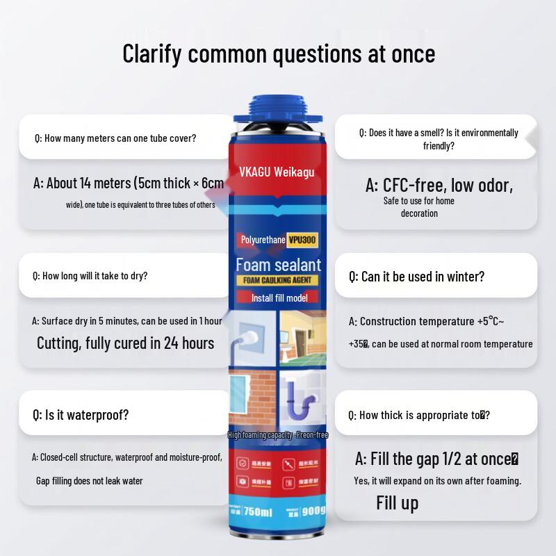 Weikagu Polyurethane Expanding Foam Sealant