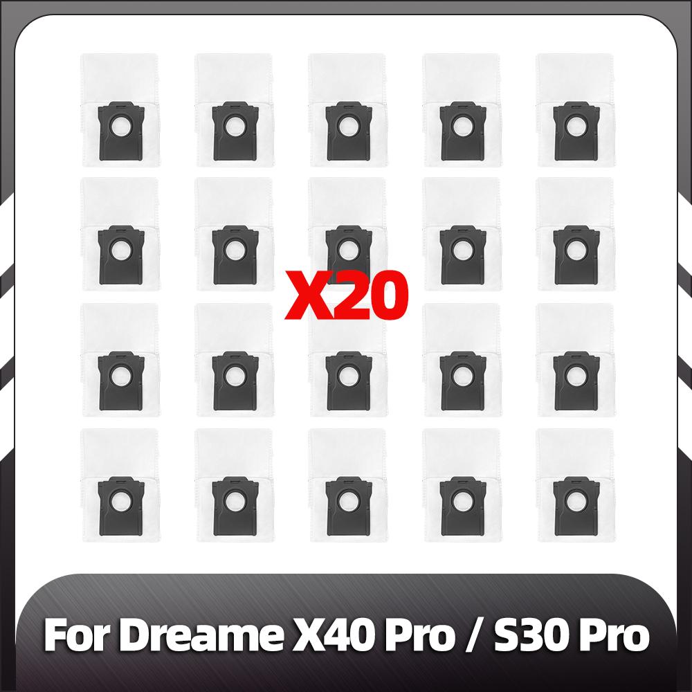 Совместимость с Dreame X40 Ultra / X40 Pro / S30 Pro Ultra Робот-пылесос Детали Основная боковая щетка HEPA-фильтр Насадки для швабры Детали пылесборника