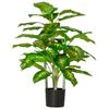 Faux Rose Plants, with Pots