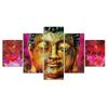 Будда Лотос Психоделический 5 шт. Современный Декор Стены Дома Холст Картина Искусство HD Печать Живопись На Холсте Для Гостиной Без Рамы