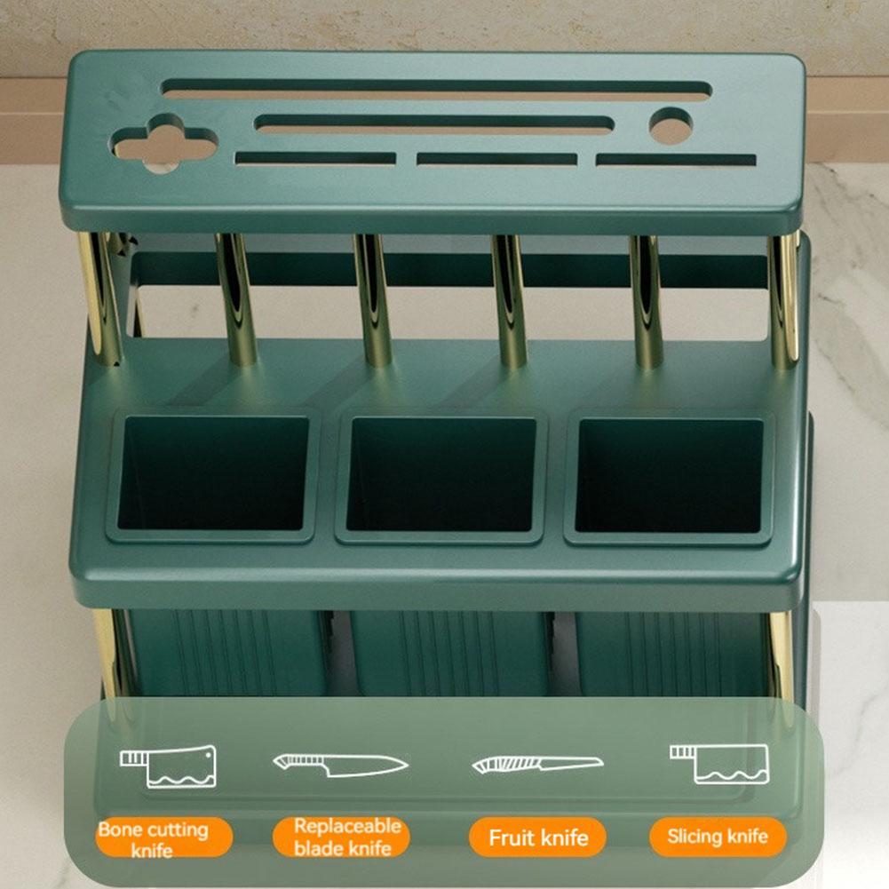 Kitchen Cutlery Holder Spoon Fork Chopstick Storage Rack Utensils Organizer Box Multifunctional Spoon Drain Storage Rack