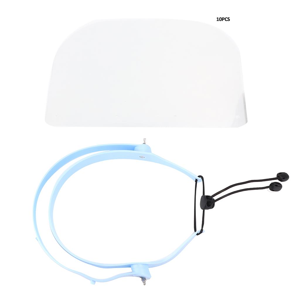 10 шт. Стоматологический защитный экран для лица Водонепроницаемый Защитный экран для лица с защитой от запотевания с рамкой