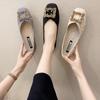 Summer New Single Shoes Women's One-pedal Shallow-mouth Soft-soled Design Niche Summer Flat-soled Ladyshoes