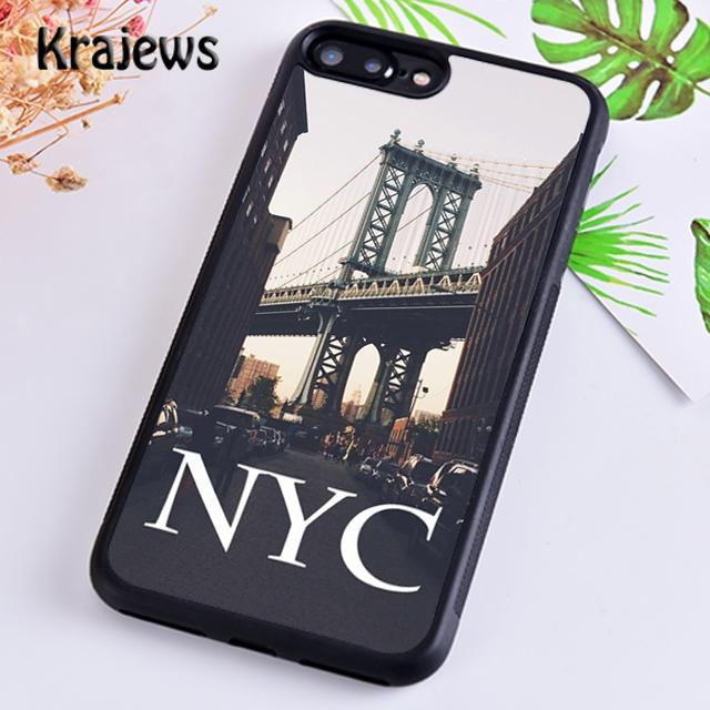 Krajews Чехол для телефона Темная ночь Нью-Йорк Для iPhone 17 Air 16 15 14 plus 11 12 pro max coque Оболочка Fundas