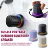 Магнитный Водонепроницаемый Bluetooth-динамик с подсветкой, маленький Беспроводной динамик, регулятор громкости и 360° звук. Портативный для дома, улицы и ванной