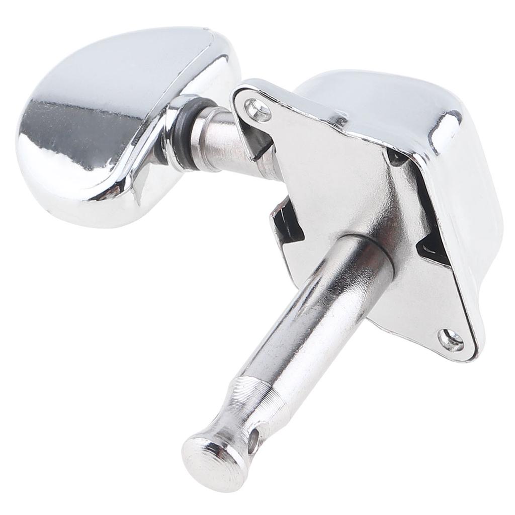 6 шт. хромированные колки для настройки гитары 3R + 3L полузакрытые полукруглые колки тюнеры для акустической гитары