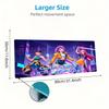 Demon Hunters Kpop Color Mouse Pad Large Gaming Table Cushion Non-slip Laptop Tablet Big Mousepad XXL Mat Mini PC Playmat With Lock edge