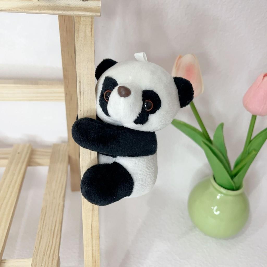 Cute Plush Panda And Raccoon Clip Plush Toys For Travel Gifts And Notes Holders