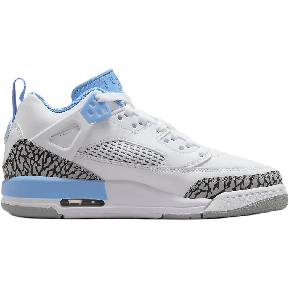 Air Jordan Spizike Low GS UNC Kids Sneakers White University-Blue Wolf-Grey FQ3950-141
