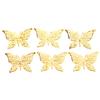 50Pcs Vintage Butterfly Filigree Wraps Connectors Metal Craft Diy Jewelry Making