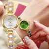 Luxury Green Gemstone Bracelet Watch Famous Brand Women's Quartz Watches Gift Female Wristwatch Relojes Dropshipping