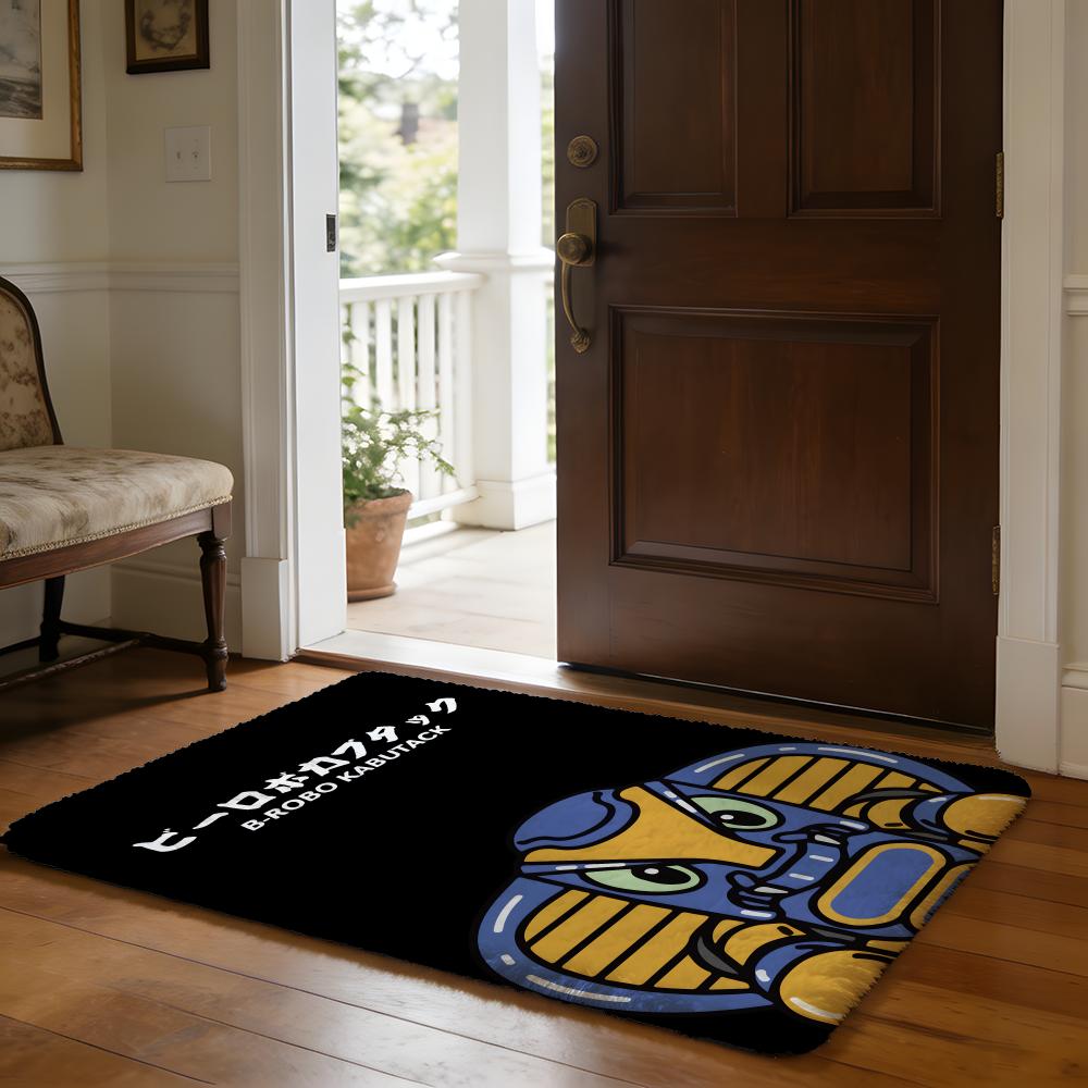 RRobo Kabutack Floor Mat Soft Flannel Absorbent Mat Non-Slip Rug Home Bedroom Bathroom