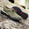Men Outdoor Breathable Mesh Shoes Waterproof and Anti Slip Hiking Shoes Lightweight and Comfortable Sports Shoes Flip Flops Men