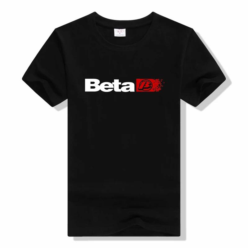 Beta Racing Мотокросс Печатная футболка Летние футболки с коротким рукавом Спортивные Повседневные Топы с круглым вырезом футболки