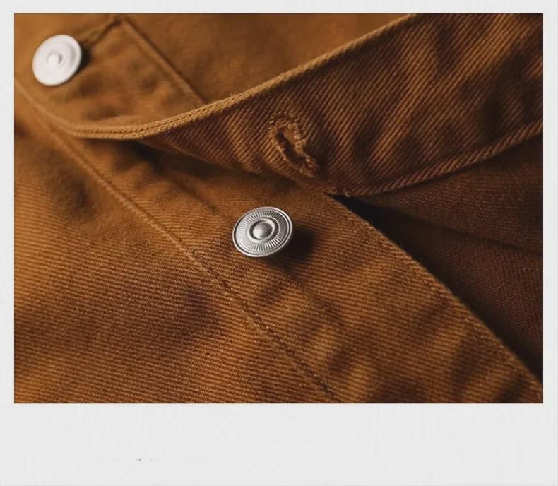 Мужская ретро-куртка из трехмерного денима в японском стиле — свободный крой, модная, универсальная рабочая одежда