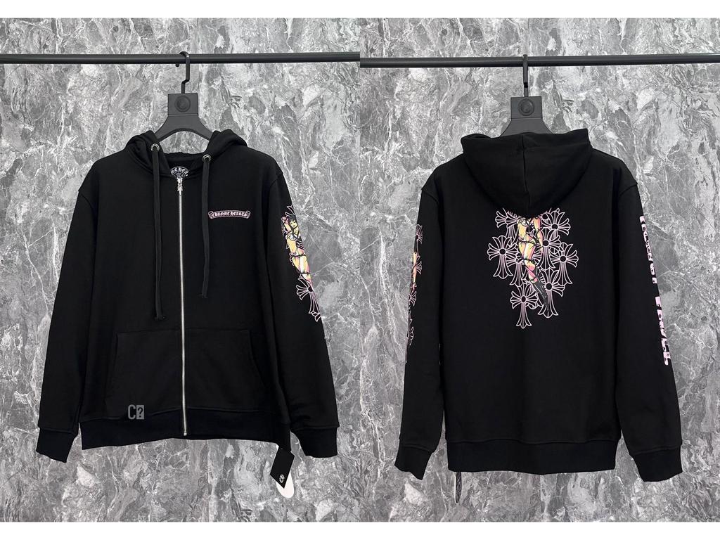 Худи с вышивкой Крест Подкова для мужчин и женщин - Осенняя одежда