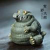 1 шт. Чайный питомец Исинский крокодил украшения ручной работы чайная церемония китайский фиолетовый глина чайный сервиз аксессуары