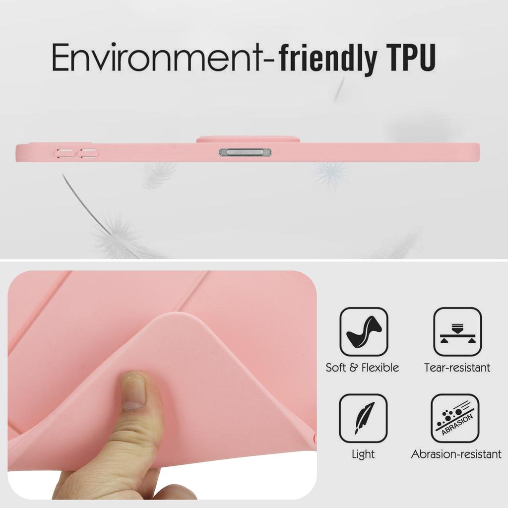 Kickstand Tablet Case for iPad Pro 11 (2022)/(2021)/(2020) TPU+PC Skin-Friendly Protective Cover