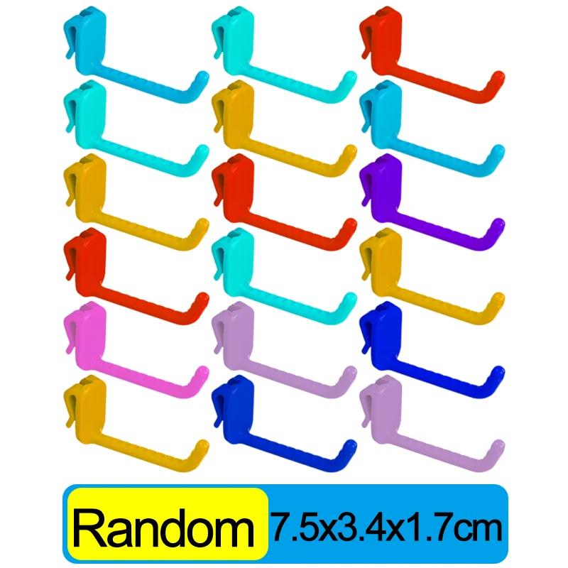 Пластиковые Сетчатые Панельные Вешалки Стеллажи для Супермаркета Крючки Стеллажные Сетчатые Стойки для Выкладки Крючки Подвесной Настенный Держатель Кронштейн Органайзер Инструменты