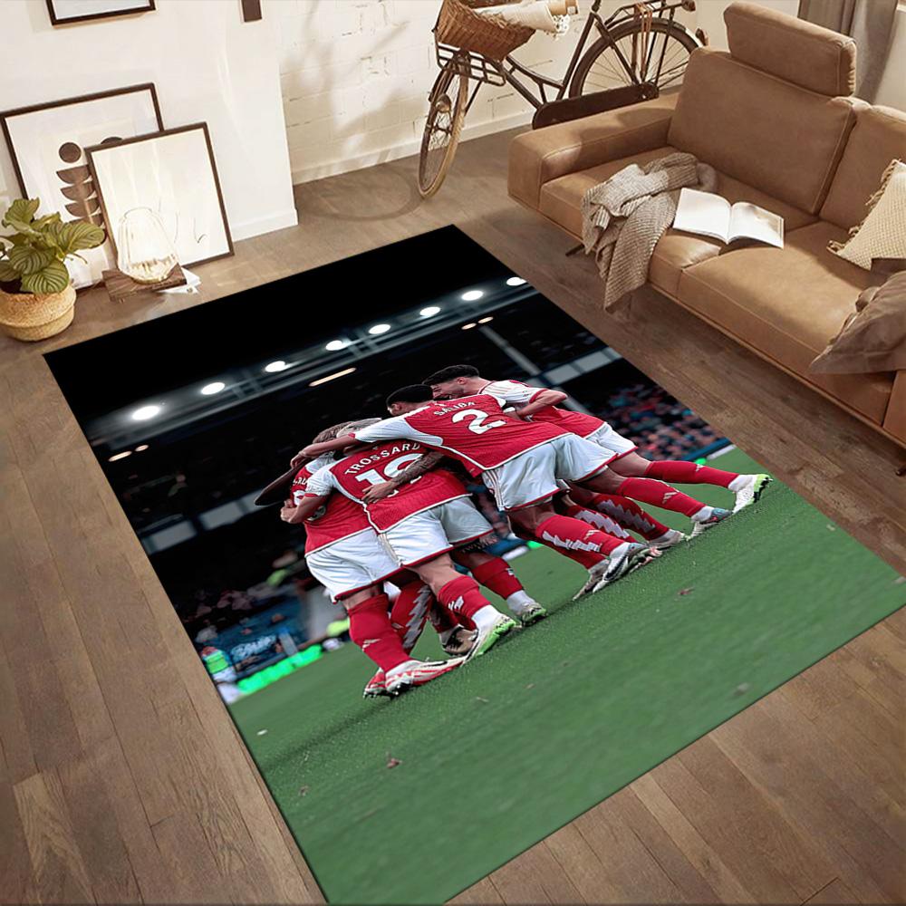 Arsenal Area Rug Suitable for Game Room Study room Dining Room Kitchen Anti-slip Rug Decorate Offices Best for Christmas