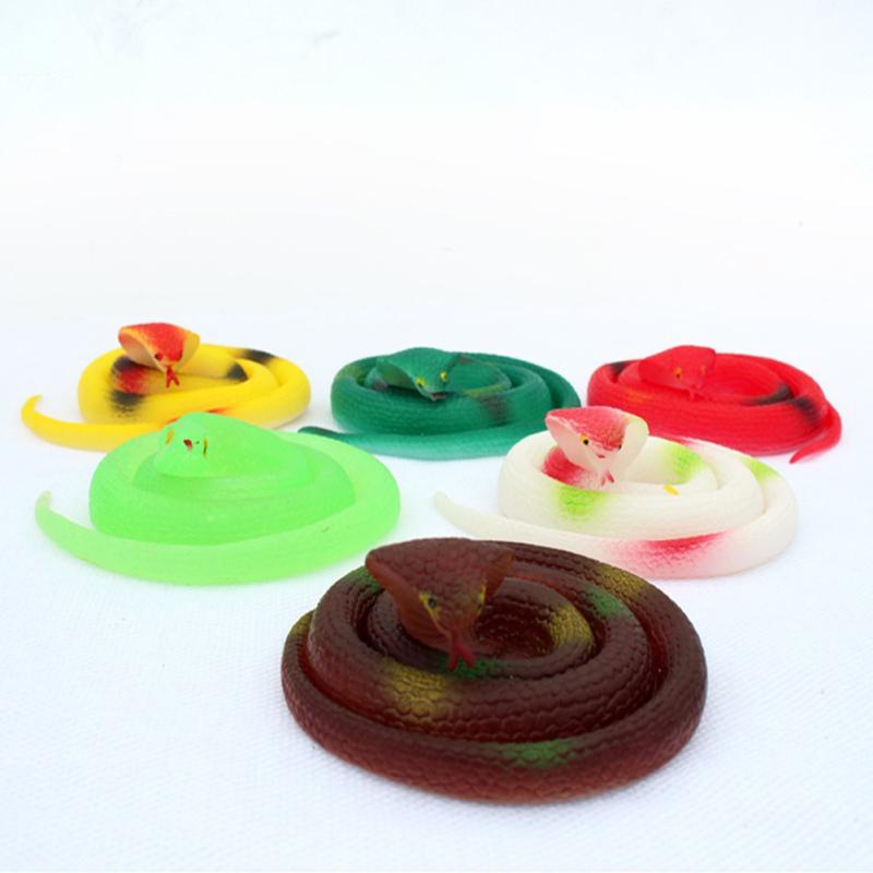 Новый! 75 см имитация резиновой змеи, хитрая игрушка, резиновая змея с круглой головкой, новинка, игрушка для Хэллоуина(случайный