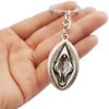 Sexy Personalize Metal Female Genital Jewelry Car Key Chain Keychain Keyring