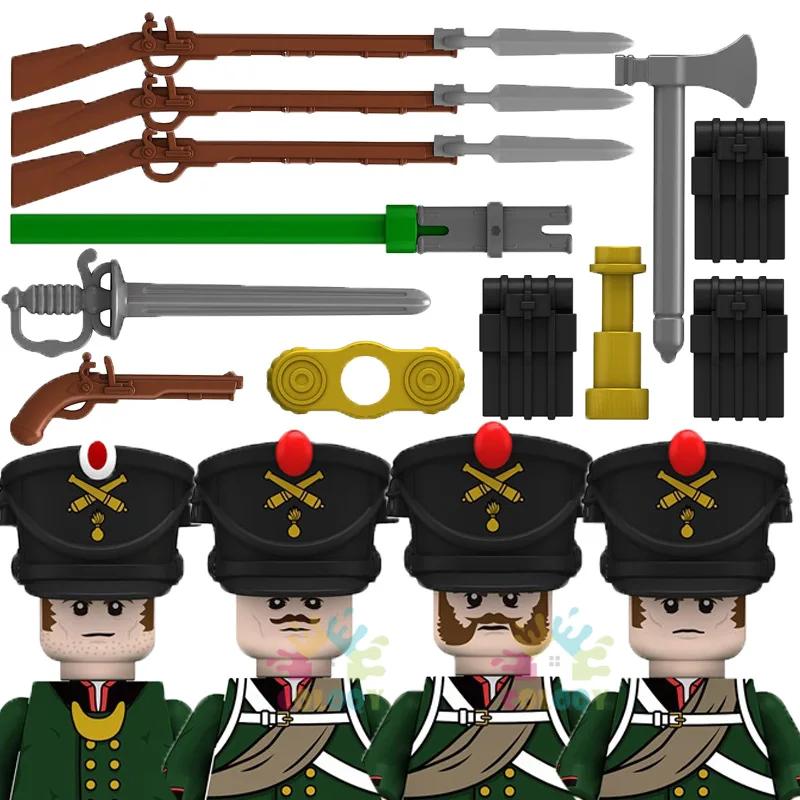 Детские игрушки Наполеоновская кавалерия Строительные блоки Боевой конь Седло Солдаты Мини-фигурки Игрушки для детей Рождественские подарки