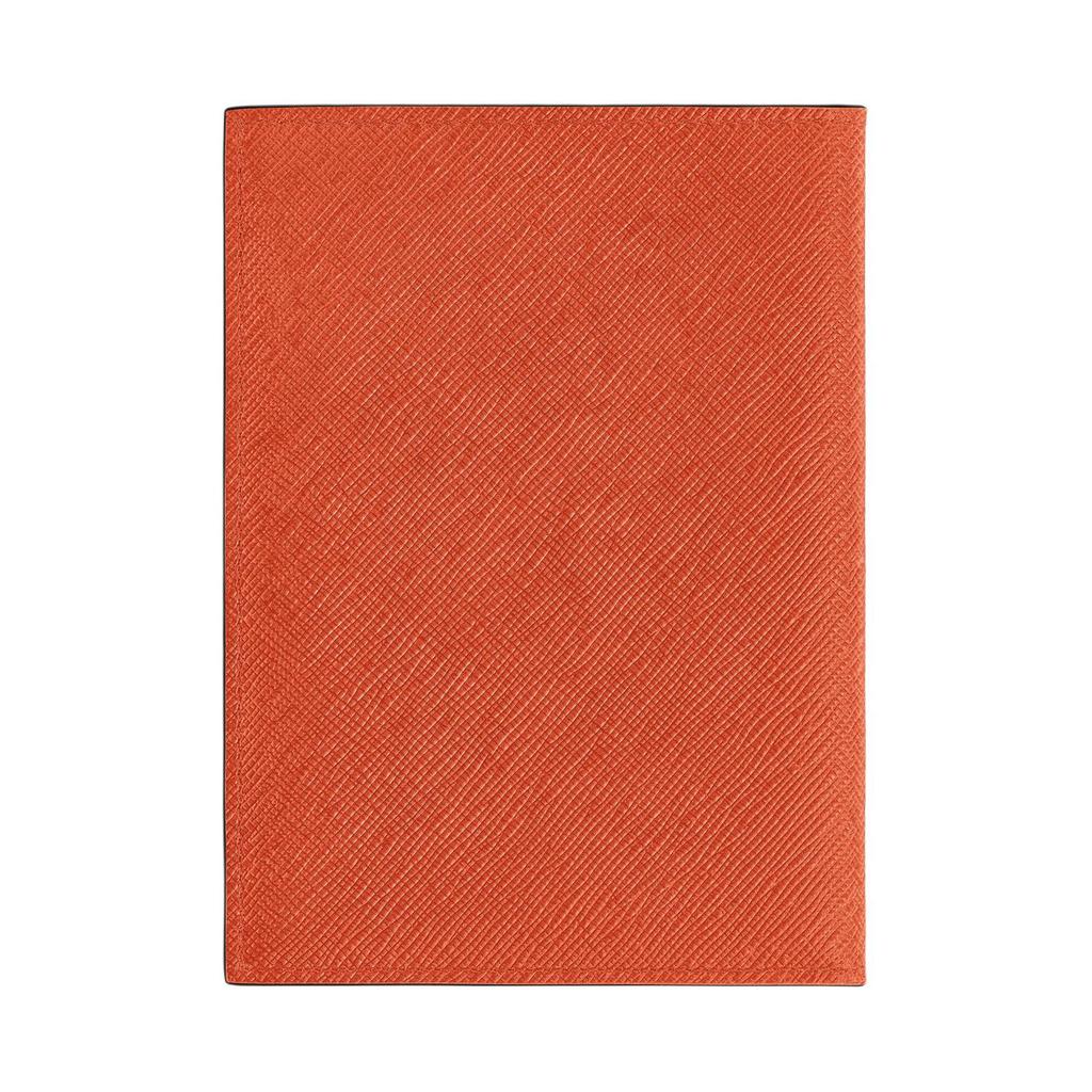 Montblanc Artisan Series Hexagonal White Star Logo Leather Passport Holder Unisex Passport Holder Orange MB221356