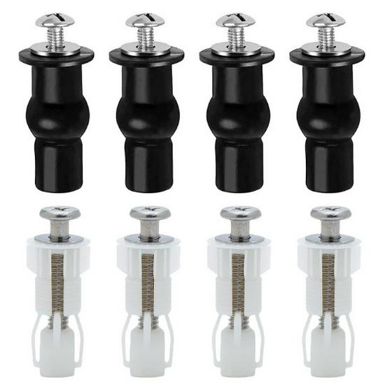 Универсальная фурнитура для сиденья унитаза: Высококачественные резиновые и нейлоновые распорные винты