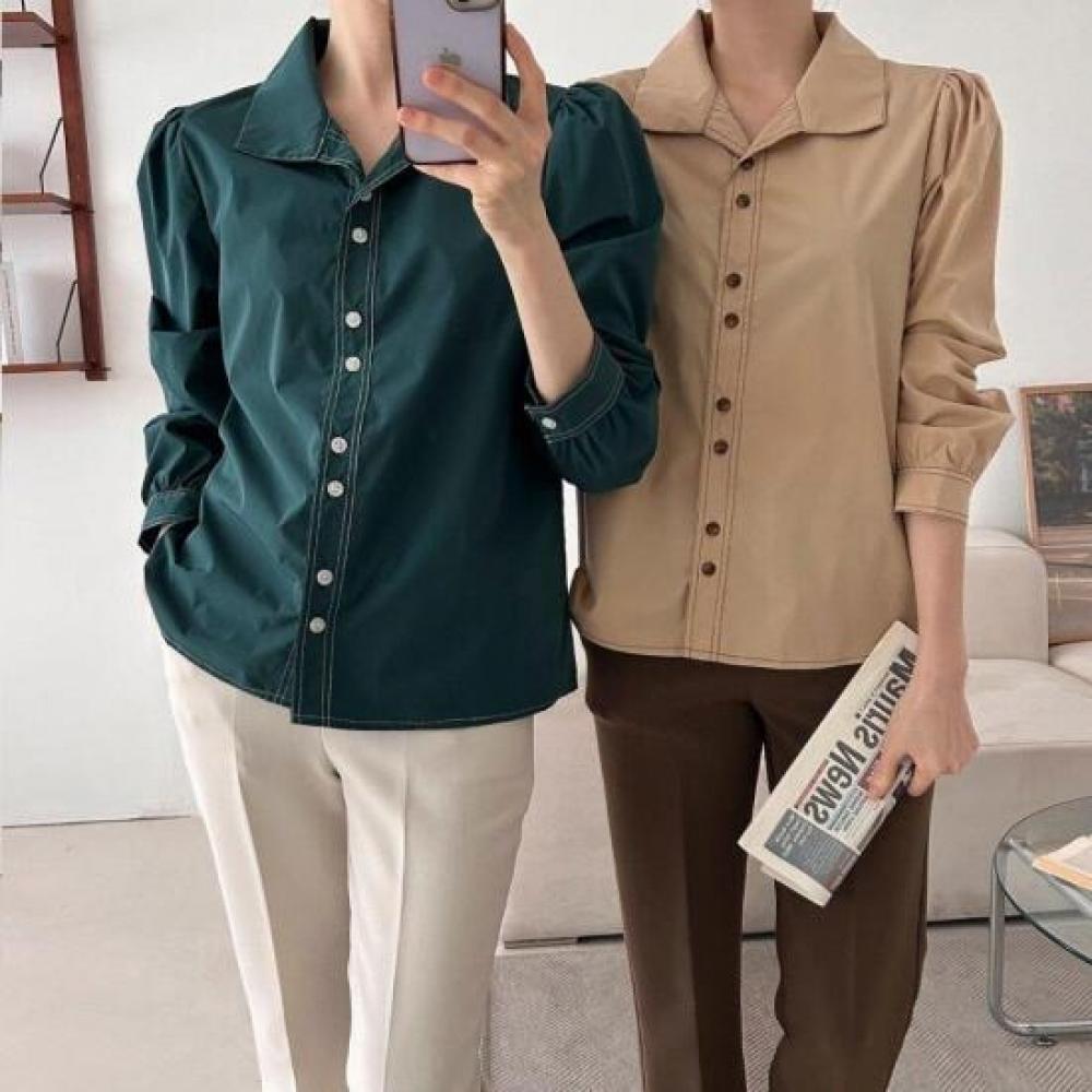 New Arrivals Open Run Anorak Shirt Spring Office Look Cotton Shirt