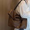 Осенне-зимняя большая сумка для женщин, новая простая мягкая сумка Pitot для студентов, учащихся в классе, сумка через плечо на одно плечо для женщин