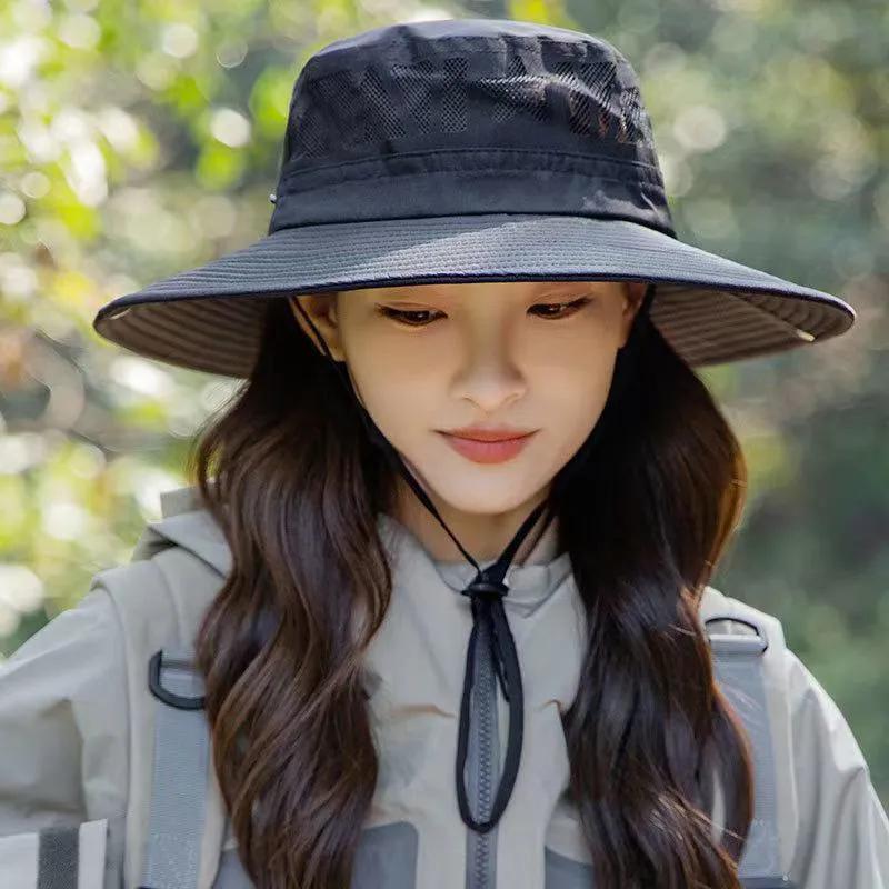 WTEMPO Однотонные шляпы от солнца с вырезами, ковбойские шляпы, шляпы-ведра, шляпы от солнца для активного отдыха, походов, рыбалки, дышащие шляпы с УФ-защитой