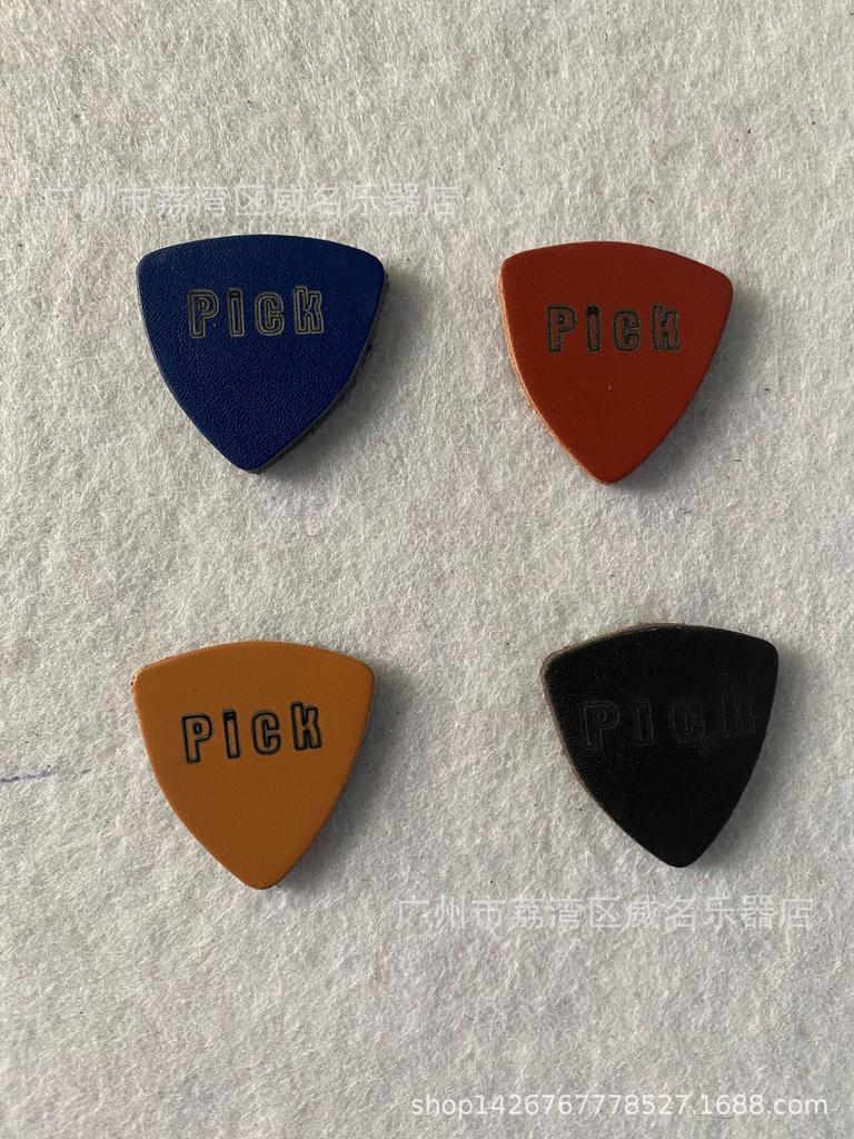 Натуральная кожаная медиатор для укулеле/гитары - Овечья кожа, Коровья кожа - Одиночный