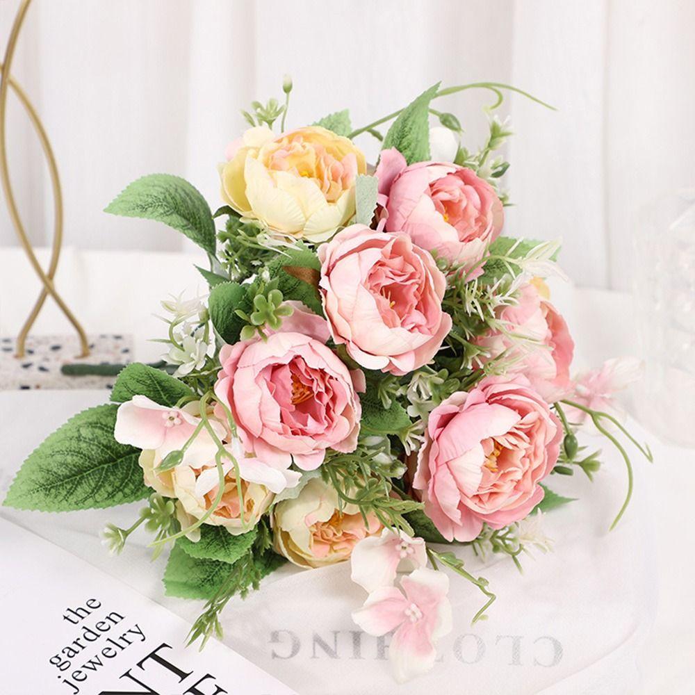 Wedding Florals DIY Peony Flower Fake Flower Imitation Silk Flower Artificial Flowers