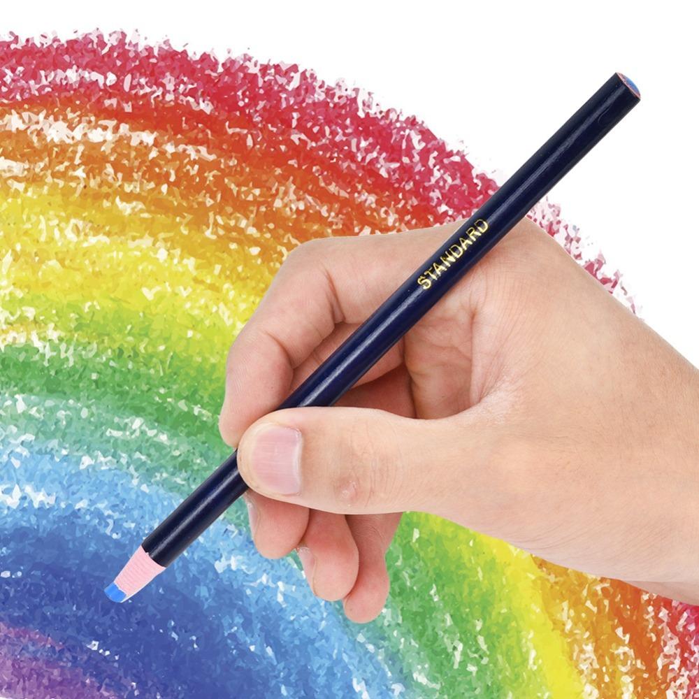 12pcs Peel-Off Sewing Crayons Non-Sharpening Erasable Pen Durable Fabric Marking Pencil For Sewing